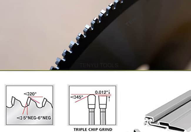 Teeth of Aluminum Saw Blade