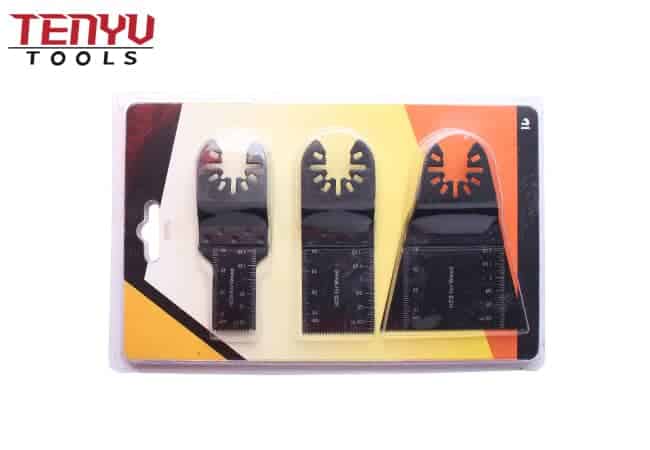 3Pcs Multi Tool Wood Metal Oscillating Blade Kit Compaired with Most Quick Release Oscillating Tools
