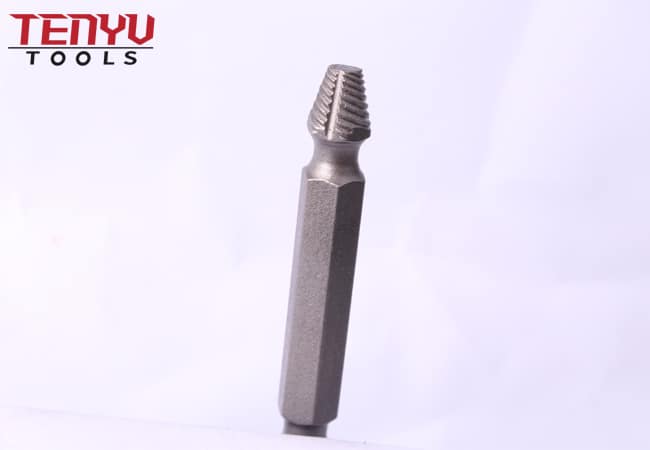 5Pcs HSS 4241 Double Ended Broken Screw Extractor Set for Drill and Take Out the Stripped Screw