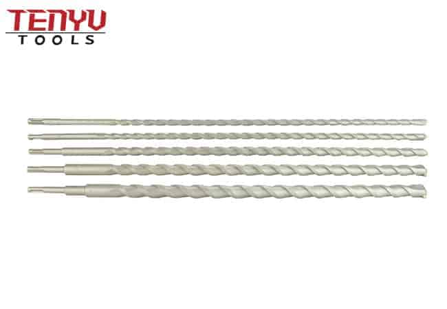 5-teiliges hochwertiges SDS Plus-Rotationshammerbohrer-Bit-Set mit Hang-Tag