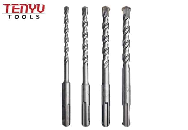 6pcs SDS Plus Hammer Drill Bit and Chisel Set in Plastic Box for Masonry and Concrete Drilling