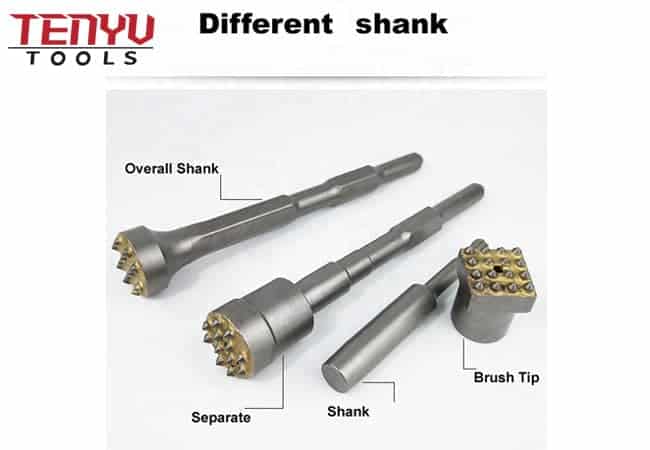 Electric Round Concrete Bushing Hammer Chisel Bit Tool for Concrete and Stone Drilling