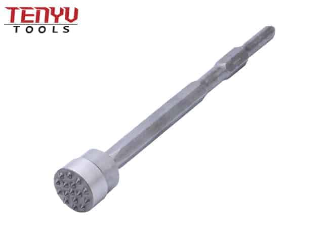 Electric Round Concrete Bushing Hammer Chisel Bit Tool for Concrete and Stone Drilling