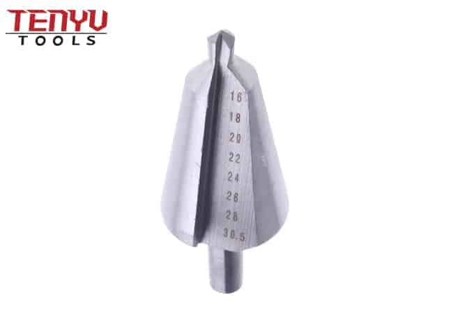 HSS 4241 Double Straight Flute Conical Umbrella Drill Bit Step Drill for Metal Drilling