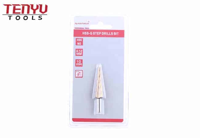 Metric Size Hex Shank Titanium Cotatd M2 Sheet Metal Step Up Cone Drill Bit