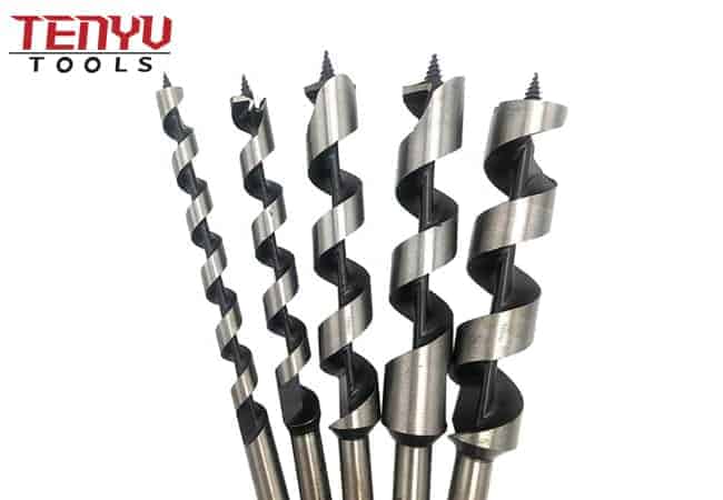 15Pcs Hex Shank Wood Auger Drill Bit Set in One Plastic Box for Soft and Hard Wood Plastic Drywall and Composite Materials