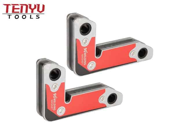 2Pcs Magnetic Welding Fixture Inside or Outside 30 60 90 Degree Magnetic Weld Clamp Holder Fixer Tool Set for Easy Weld