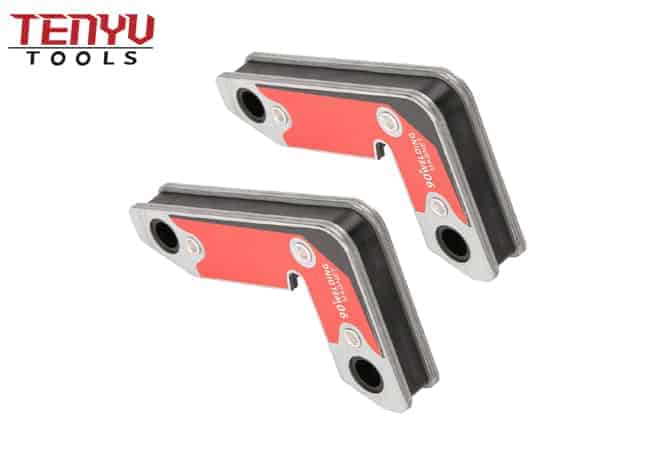 2Pcs Magnetic Welding Fixture Inside or Outside 30 60 90 Degree Magnetic Weld Clamp Holder Fixer Tool Set for Easy Weld