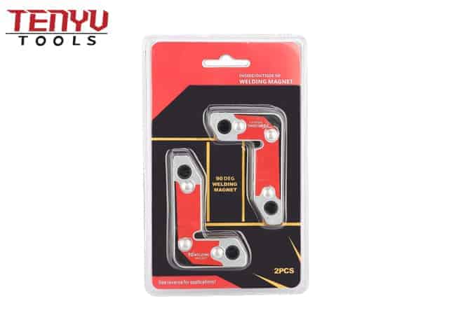 2Pcs Magnetic Welding Fixture Inside or Outside 30 60 90 Degree Magnetic Weld Clamp Holder Fixer Tool Set for Easy Weld