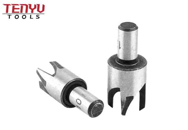 Carbon Steel Straight and Tapered Taper Drill Bit Cutting Tool Round Tube Type Wood Plug Cutter Set