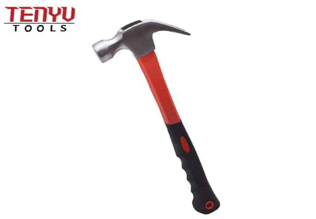 Claw Hammer with Forged Hardened Steel Head with Shock Absorbing FiberGlass Rubber Grip Framing Hammer Multipurpose Use