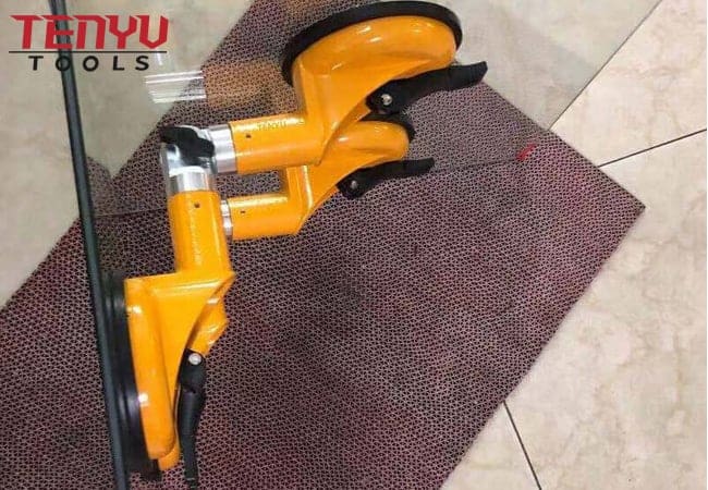 Heavy Duty Double Handle Gripper Glass Sucker Plate Lifter Glass Suction Cups for Tile and Granite