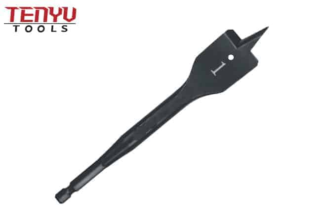 Heavy Duty Quick Change Hex Shank Center Point Flat Wood Spade Paddle Drill Bit for Wood Drilling Hole