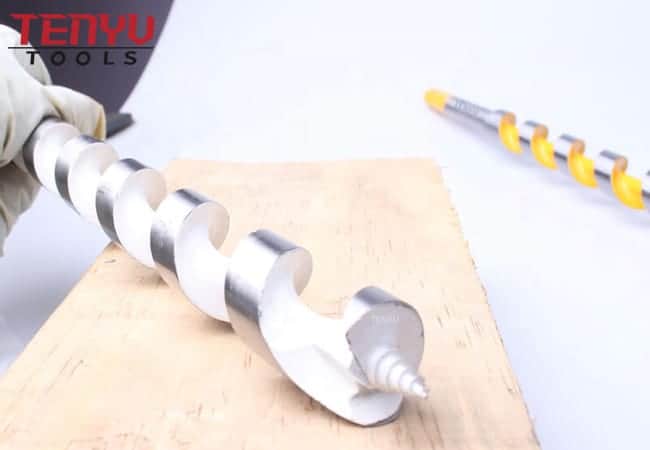 Hex Shank Colorful Wood Auger Drill Bits with Single Spur Screw Point for Wood Holes Depth Drilling