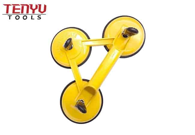 High Quality Adjustable Double Handle Heavy Duty Aluminum Glass Sucker Plate Lifter Glass Suction Cup 6