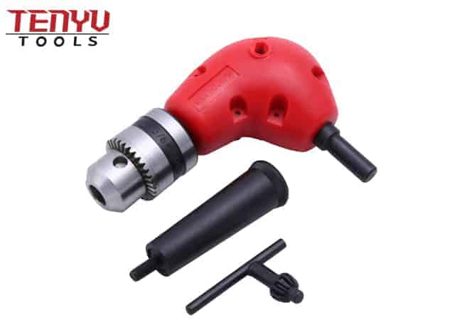 Right Angle Drill Chuck Attachment Universal 90 Degree Angle Bend Extension Chuck Drill Adapter Impact Driver Tool