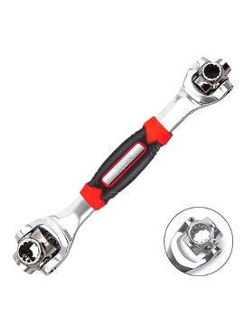 Llave Universal 48 en 1, llave de vaso, herramienta de llave inglesa multifunción con cabezal giratorio de 360 grados para reparación de automóviles DIY en el hogar