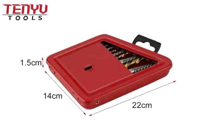 10pcs Broken Screw Remover Tool Damaged Screw Remover Damaged Screw Extractor Set in Metal Box