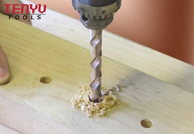 Broca de punta de clavo para madera con borde de acero al carbono para paneles de yeso y materiales compuestos de plástico de madera blanda y dura