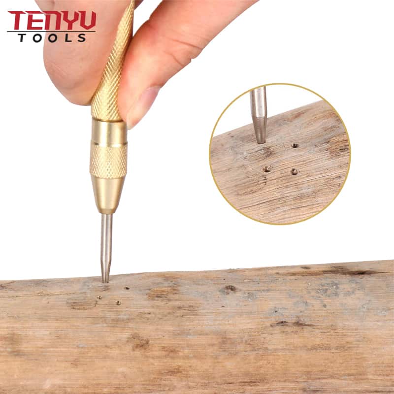 Make a Point on the Wood with Center Punch