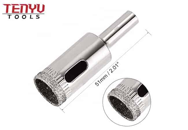 16mm Silver Surface Diamond Core Drill Bit Hole Saw for Tile Glass Marble Granite Fiberglass Ceramic Drilling Tool