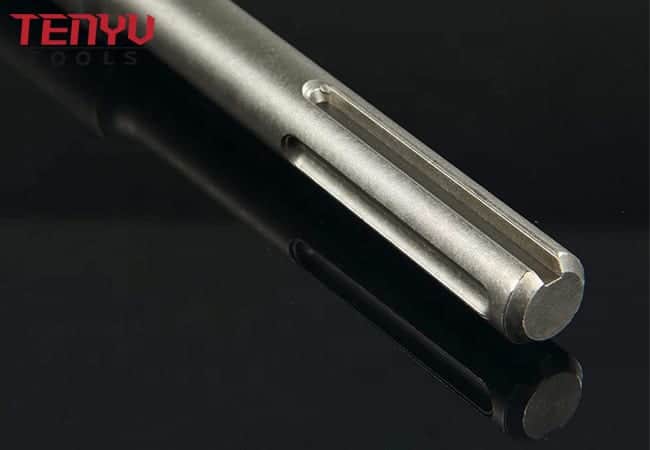 40Cr-Stahl-Bohrhammer SDS-Max-Schaft-Tonspaten-Meißel-Bohrer zum Graben von hartem Bodenkies