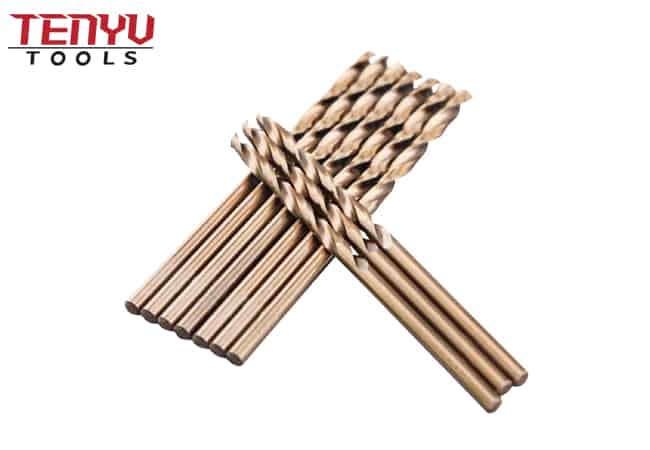 10pcs m35 cobalt hss jobber length twist drill bit with straight shank set for hard materials 1