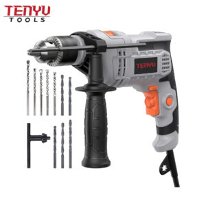 7 amp (850w) hammer drill, 1/2 inch corded electric hammer drill with 3000rpm, for home improvement, diy, steel, masonry, wood (not for reinforced concrete)