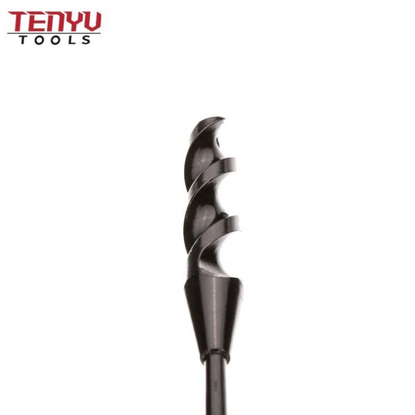 flex auger bit with screw point 3/8inch x 54inch long flexible cable drill bit fish bit for pulling wire behind walls