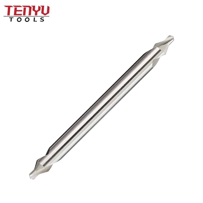 high speed steel bright surface long length centre drill bit with slow spiral