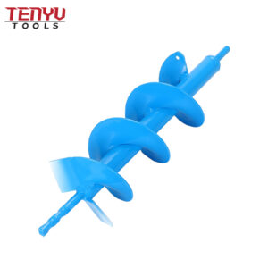 tungsten carbide steel ice augers twist drill bits for ice fishing intensive heavy duty blue auger drill bit