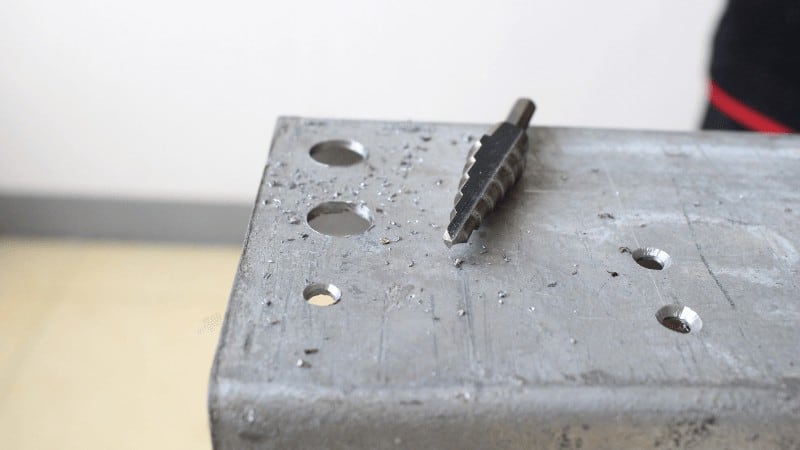 how to use a step drill bit on the metal