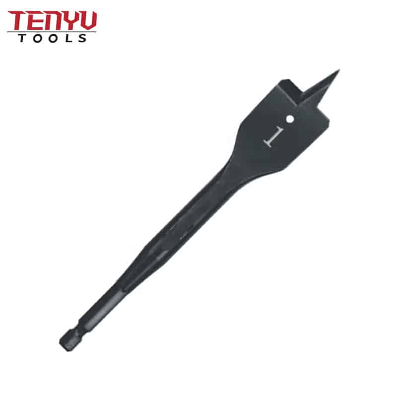 quick change hex shank center point flat wood spade paddle drill bit for wood drilling hole