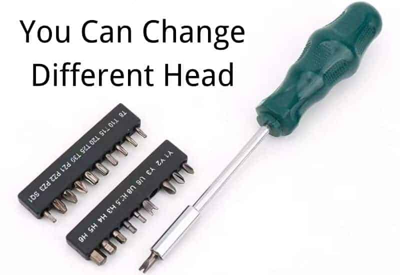 you can change different head