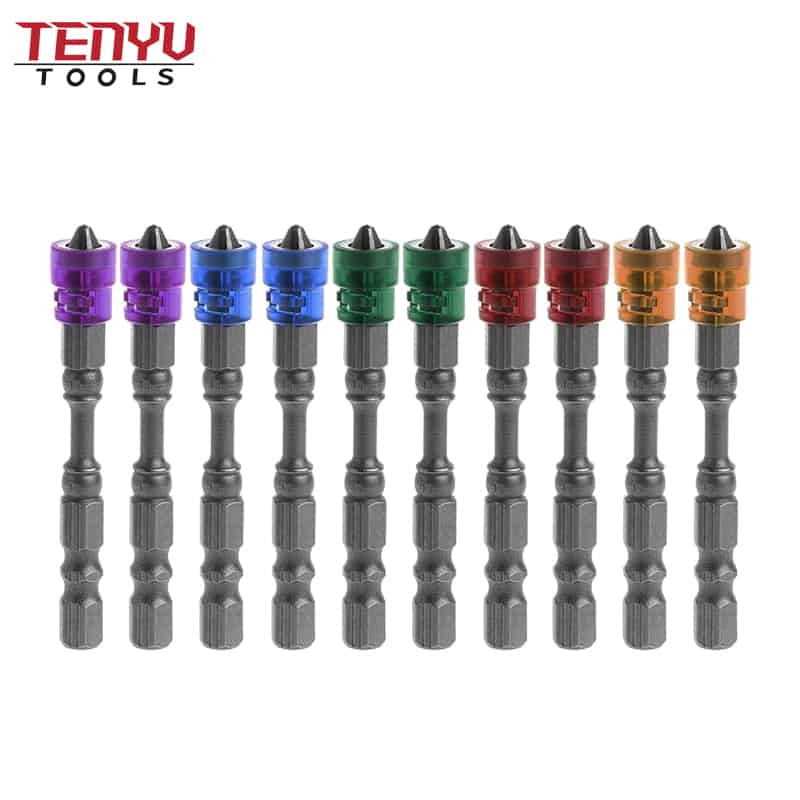 10 adet hex shank ph2 manyetik phillips çapraz vidalı tornavida matkap uçları seti