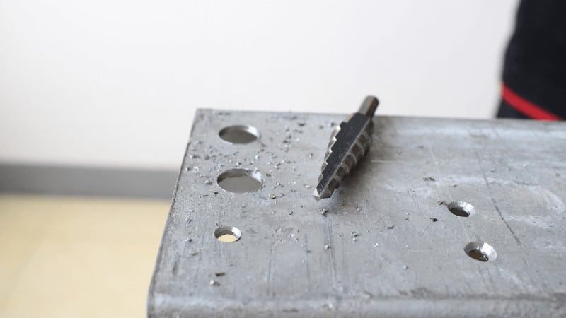 step drill bits can go through sheet metal