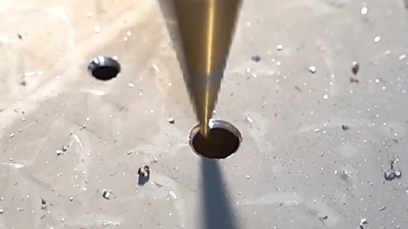 titanium coated conical drill bit