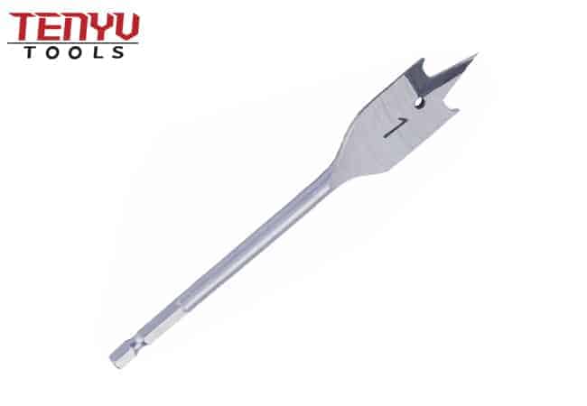 paddle wood spade drill bits tri point with cutting groove for wood clean and fast drilling wood