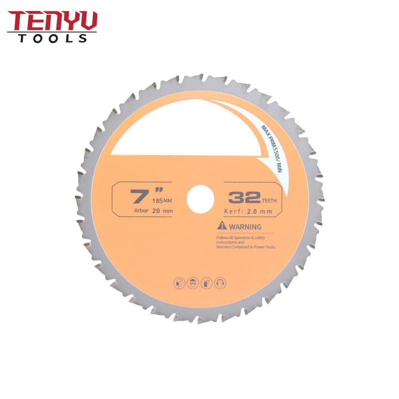 7 inch 32 teeth circular saw blade for particle board